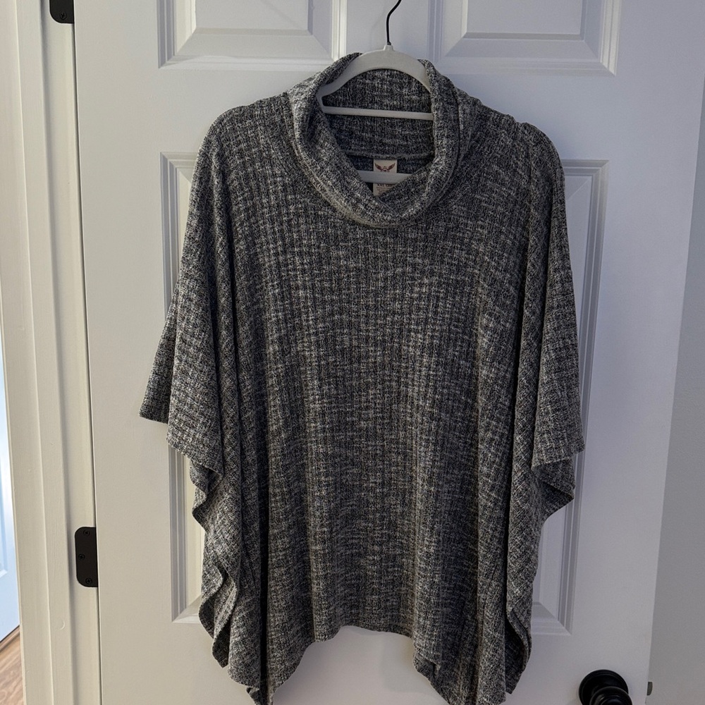 Faded Glory Charcoal Cowl Neck Sweater